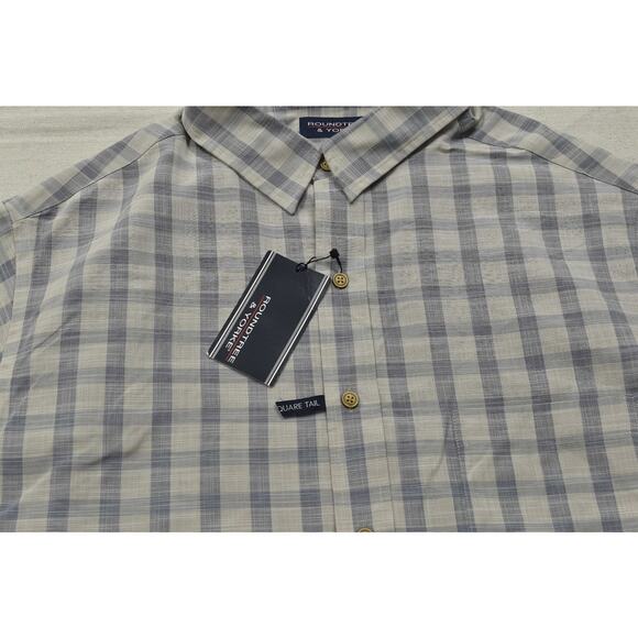 NEW Roundtree & Yorke Men's Big & Tall 2XT Plaid Button Down Shirt - Picture 7 of 8